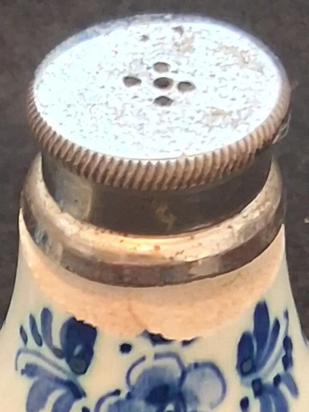 Vintage Hand-Painted Delft Holland 3pc Set - Dated 1938-1978 Dish & S/P Shakers